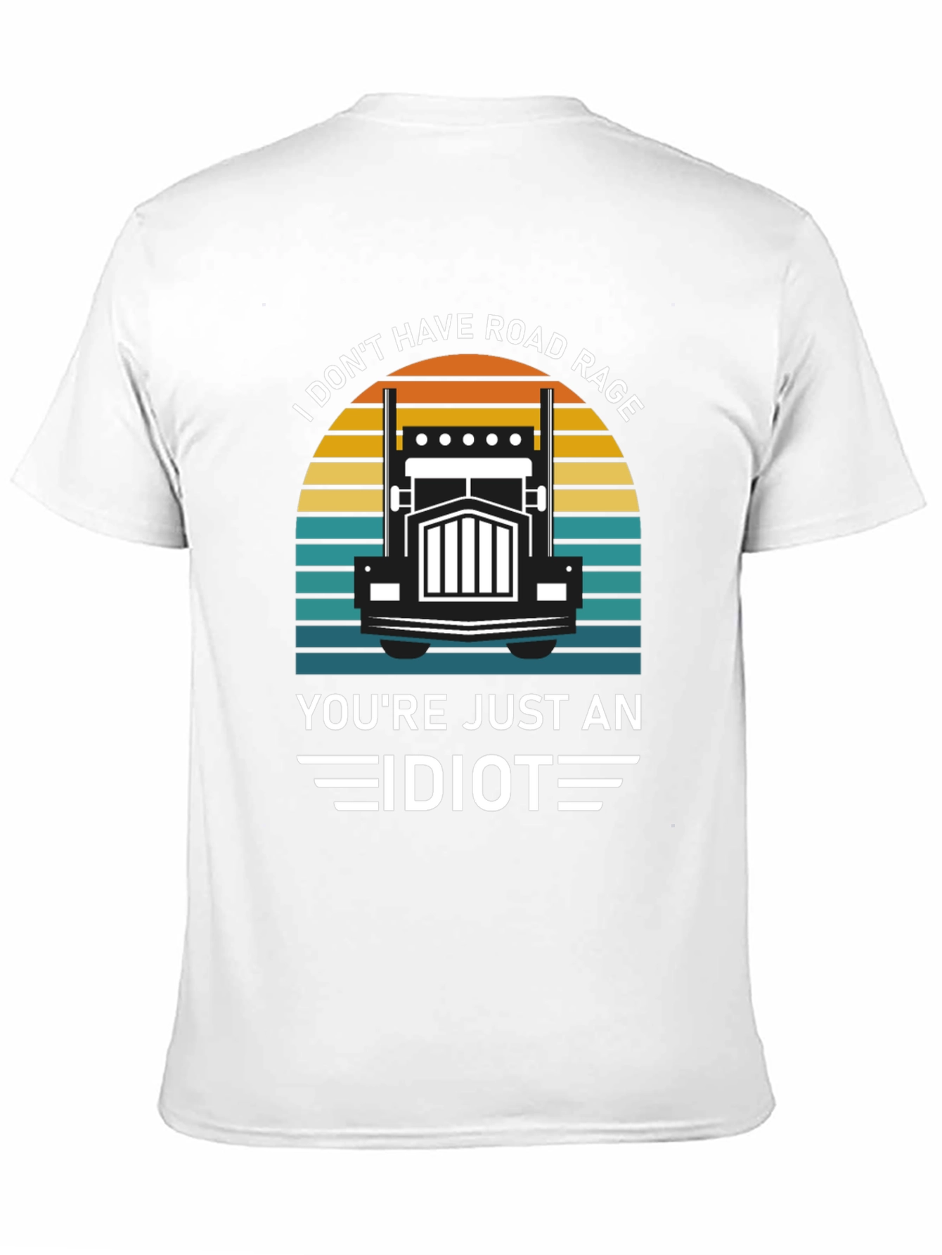 Road Rage Trucker Humor Graphic T-Shirt