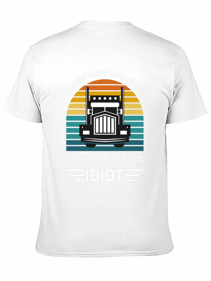 Road Rage Trucker Humor Graphic T-Shirt