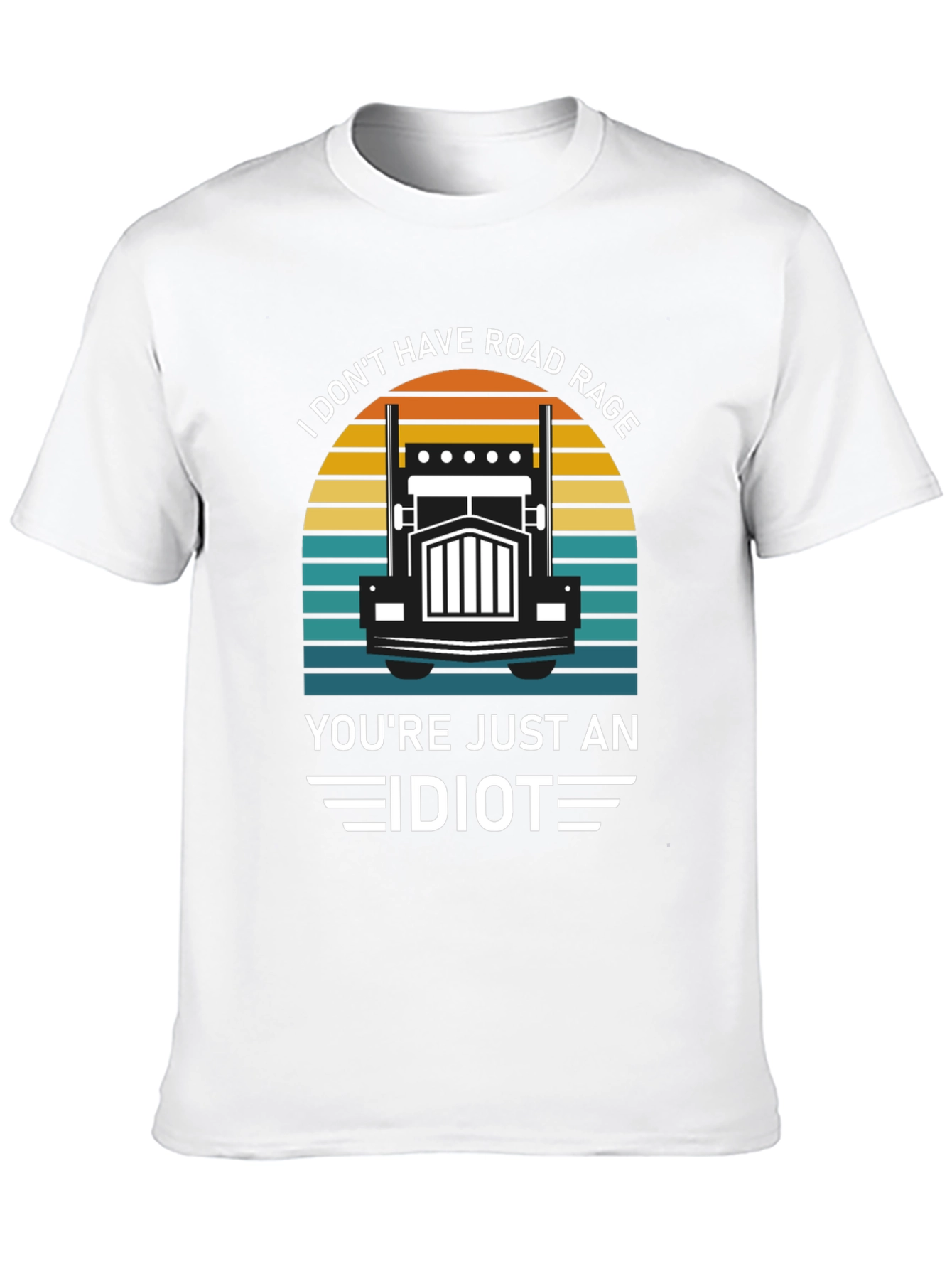 Road Rage Trucker Humor Graphic T-Shirt