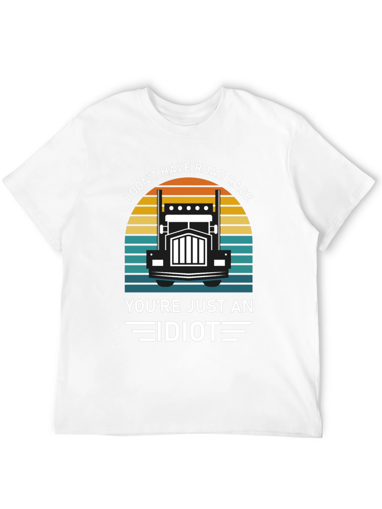 Road Rage Trucker Humor Graphic T-Shirt