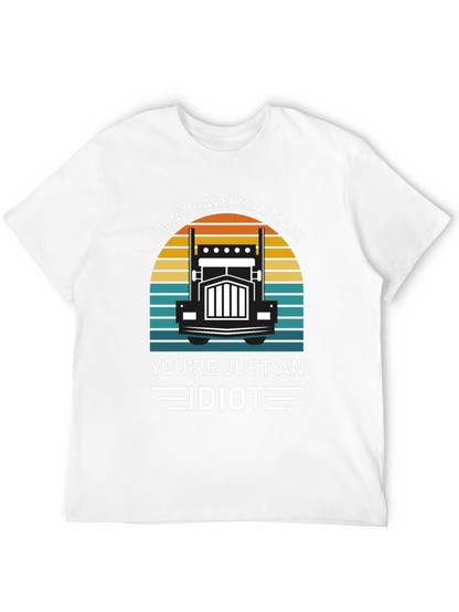 Road Rage Trucker Humor Graphic T-Shirt