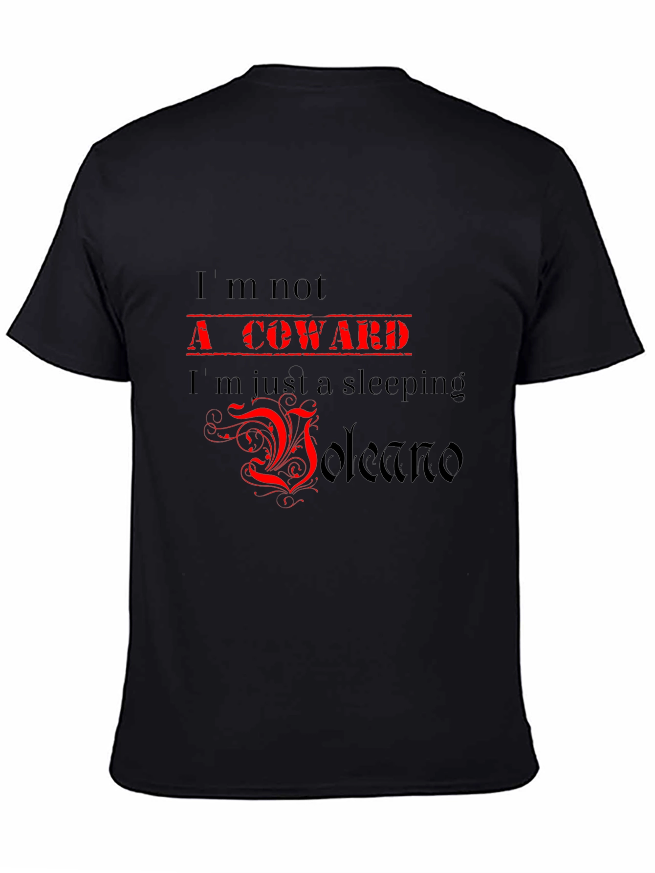 Sleeping Volcano Graphic Tee - Bold Statement T-Shirt