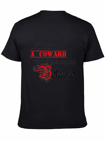Sleeping Volcano Graphic Tee - Bold Statement T-Shirt