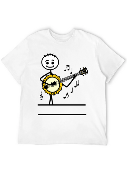 Banjo Player Graphic Tee - Musicians Humor T-Shirt