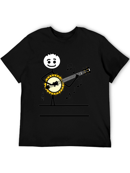 Banjo Player Graphic Tee - Musicians Humor T-Shirt