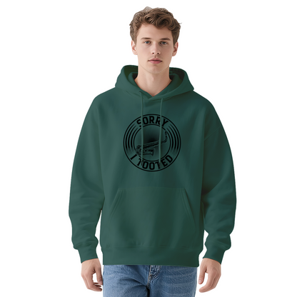 Sorry I Tooted Trumpet Graphic Grey Hoodie