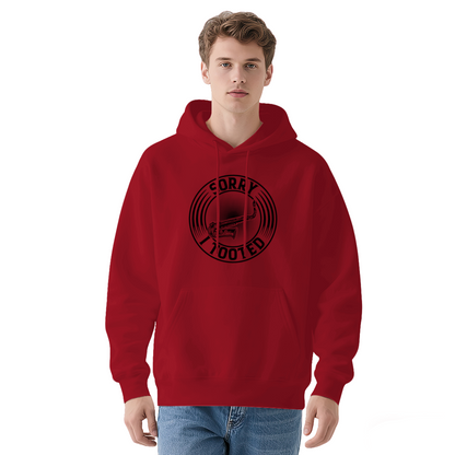 Sorry I Tooted Trumpet Graphic Grey Hoodie