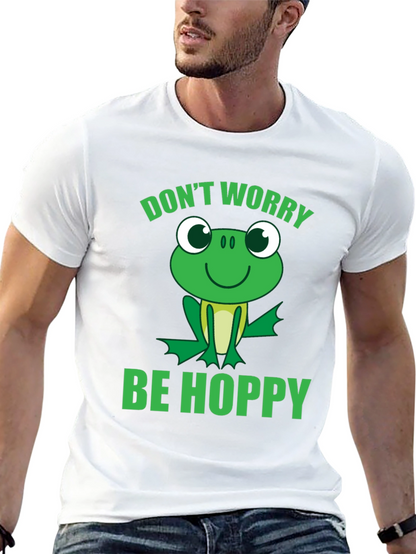Dont Worry Be Hoppy Frog Graphic T-Shirt