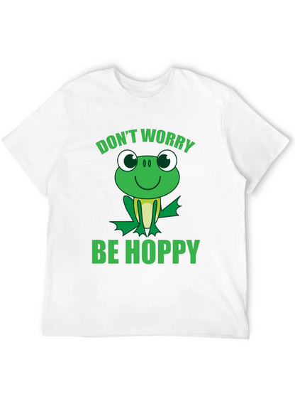 Dont Worry Be Hoppy Frog Graphic T-Shirt