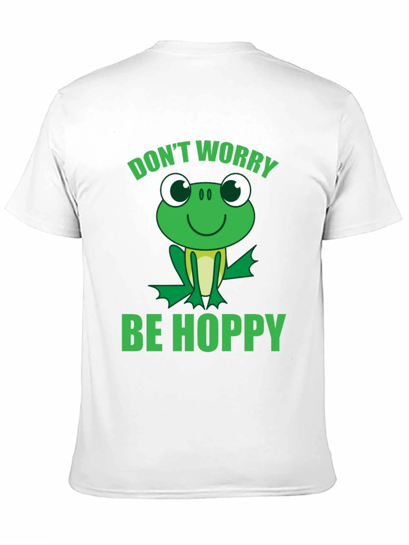 Dont Worry Be Hoppy Frog Graphic T-Shirt