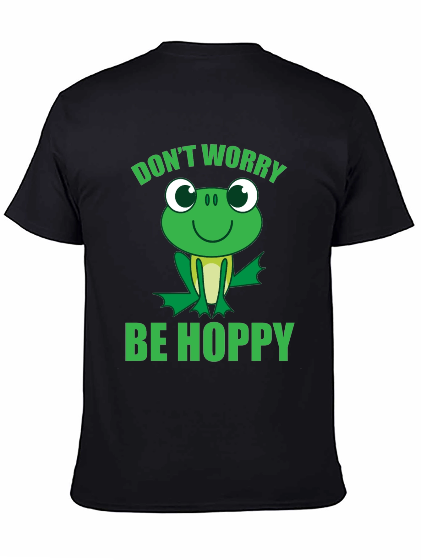 Dont Worry Be Hoppy Frog Graphic T-Shirt