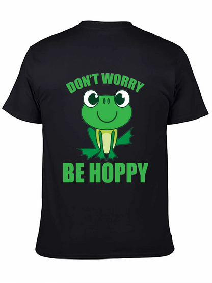 Dont Worry Be Hoppy Frog Graphic T-Shirt