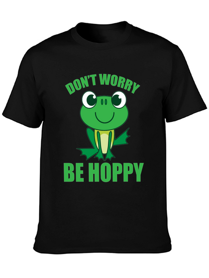 Dont Worry Be Hoppy Frog Graphic T-Shirt