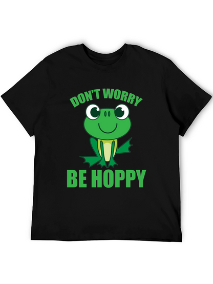 Dont Worry Be Hoppy Frog Graphic T-Shirt