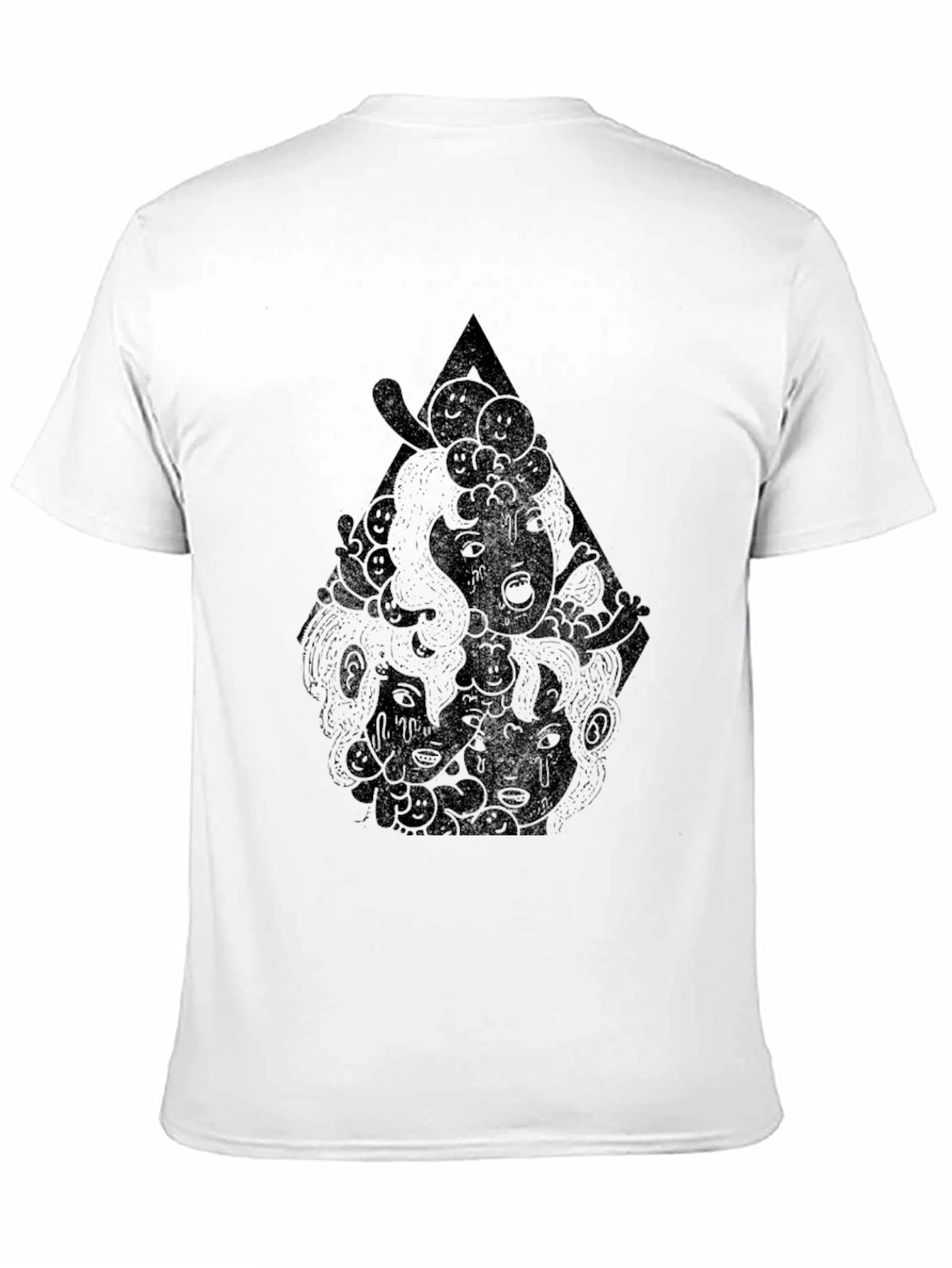 Modern Graphic Tee - Black with Abstract Print