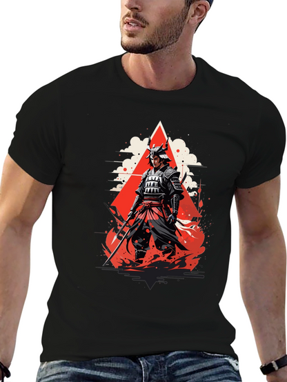 Samurai Graphic Tee - Bold Japanese Warrior Design