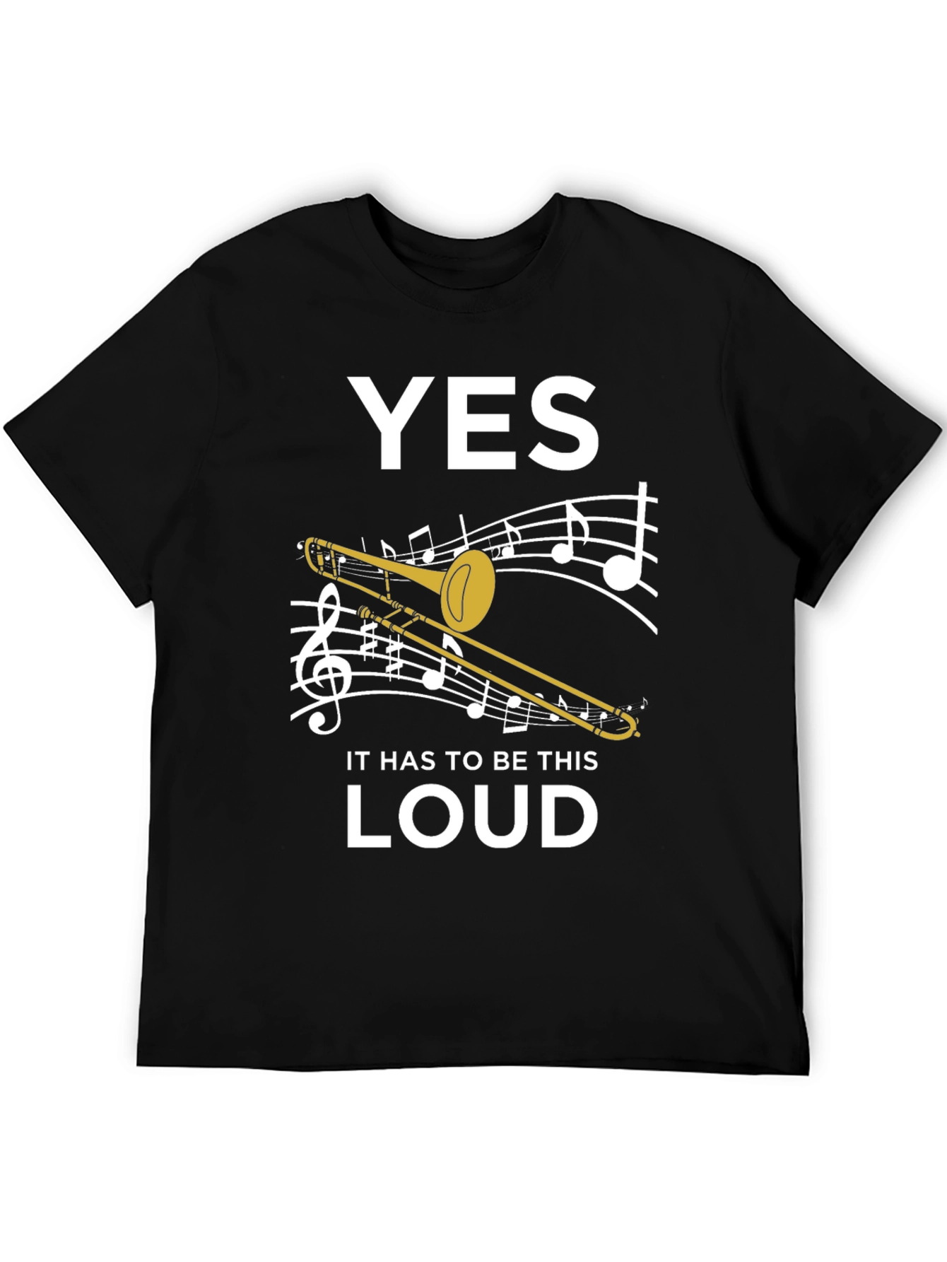 Yes Loud Trombone Graphic Tee