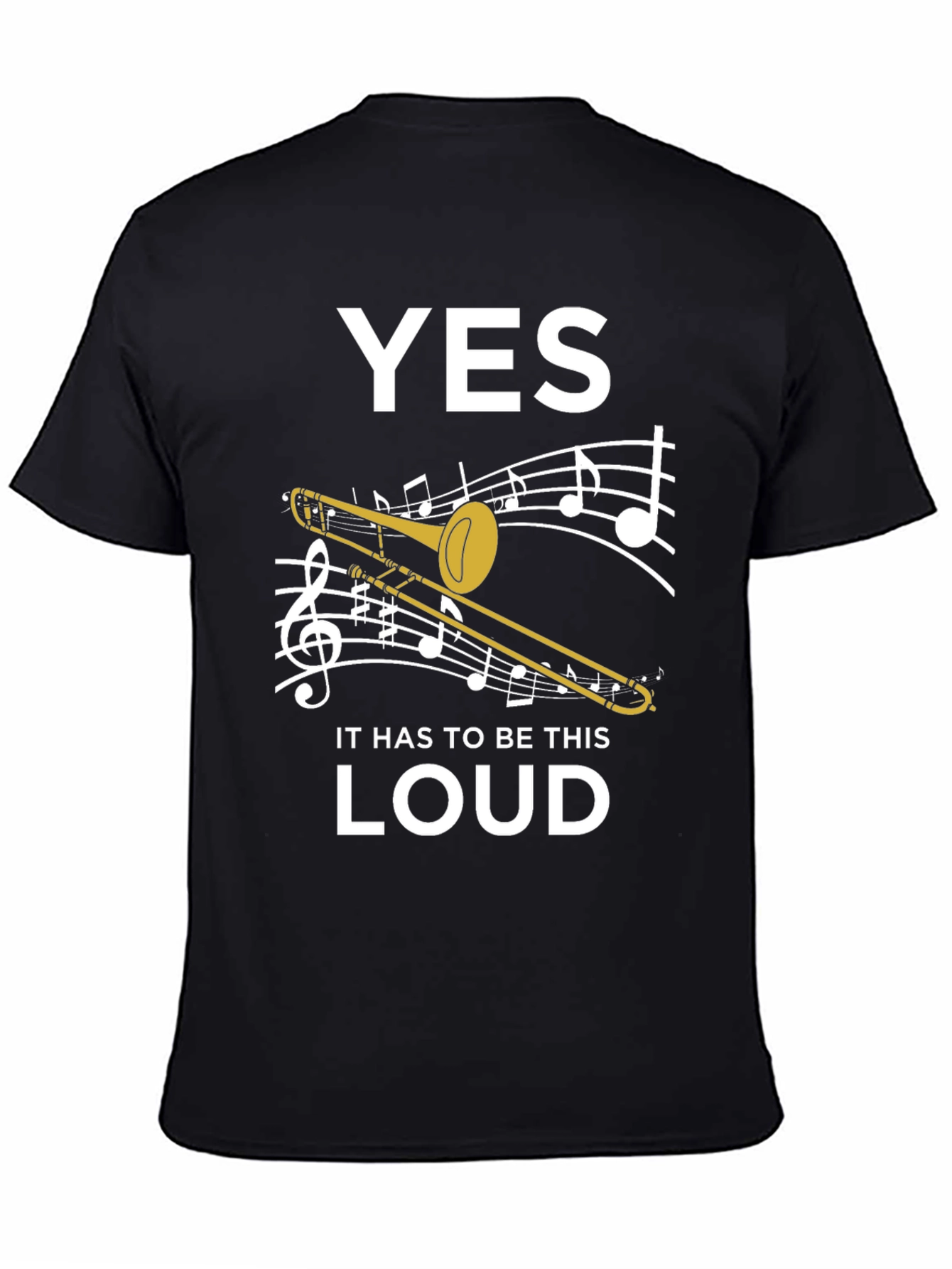 Yes Loud Trombone Graphic Tee