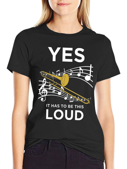 Yes Loud Trombone Graphic Tee