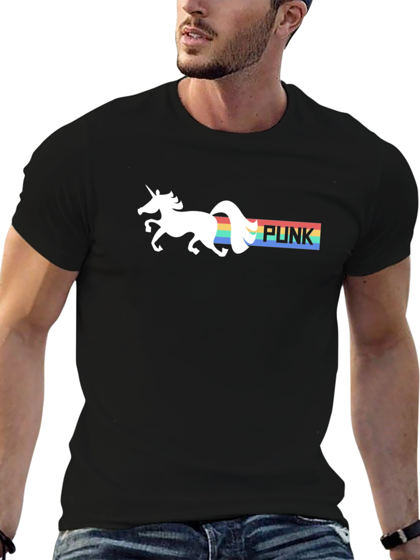 Unicorn Rainbow Punk T-Shirt