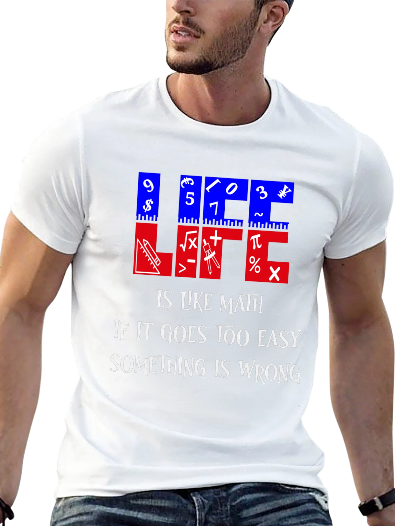 Math Humor T-Shirt - Life is Like Math