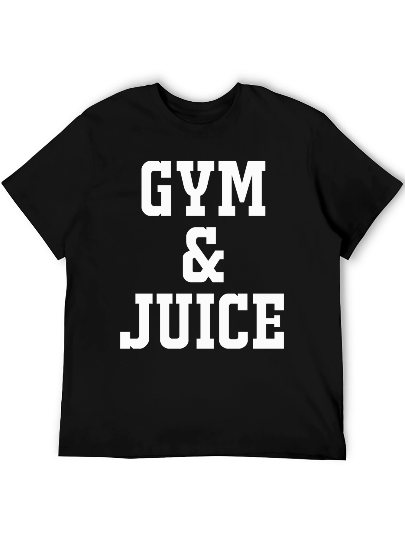 Gym & Juice Graphic T-Shirt - Black