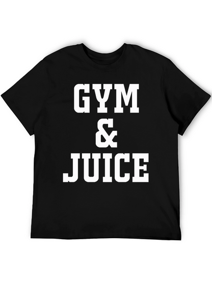 Gym & Juice Graphic T-Shirt - Black