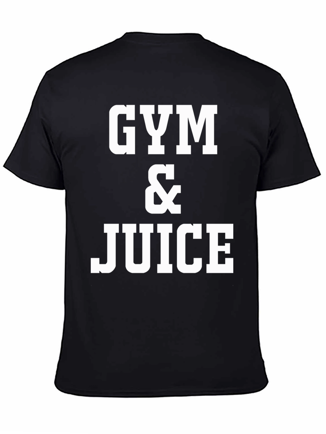 Gym & Juice Graphic T-Shirt - Black