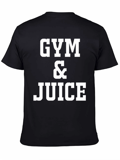 Gym & Juice Graphic T-Shirt - Black