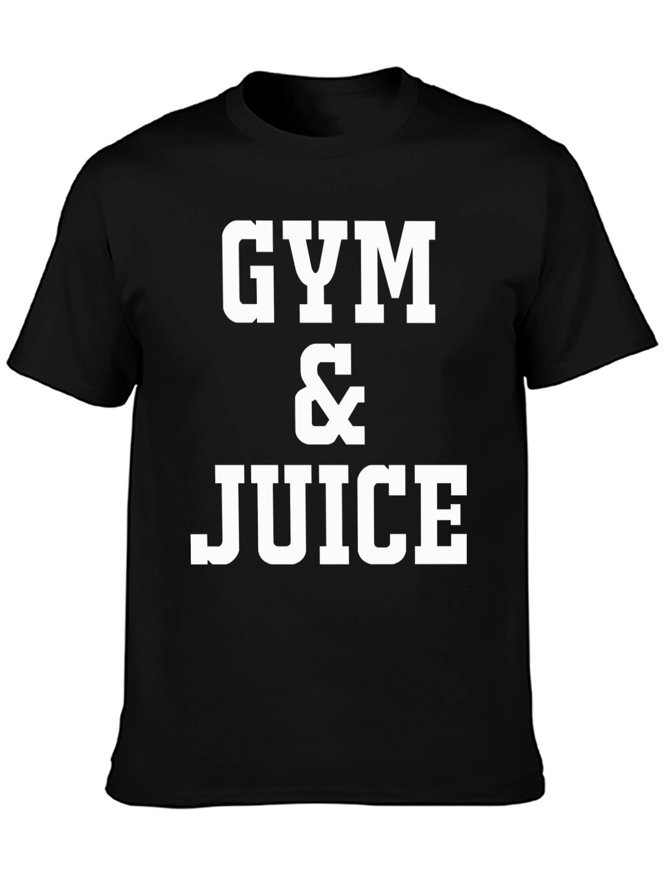 Gym & Juice Graphic T-Shirt - Black