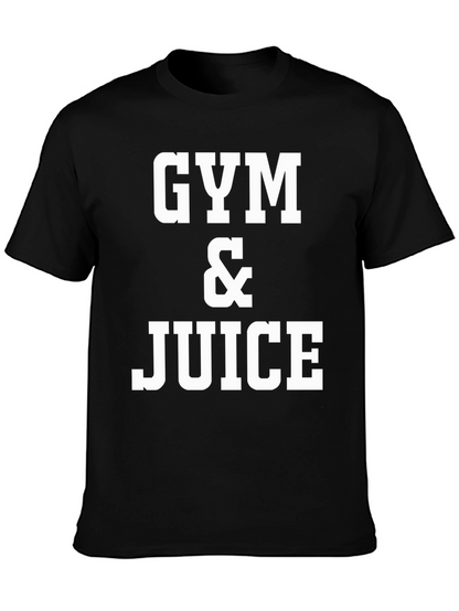 Gym & Juice Graphic T-Shirt - Black