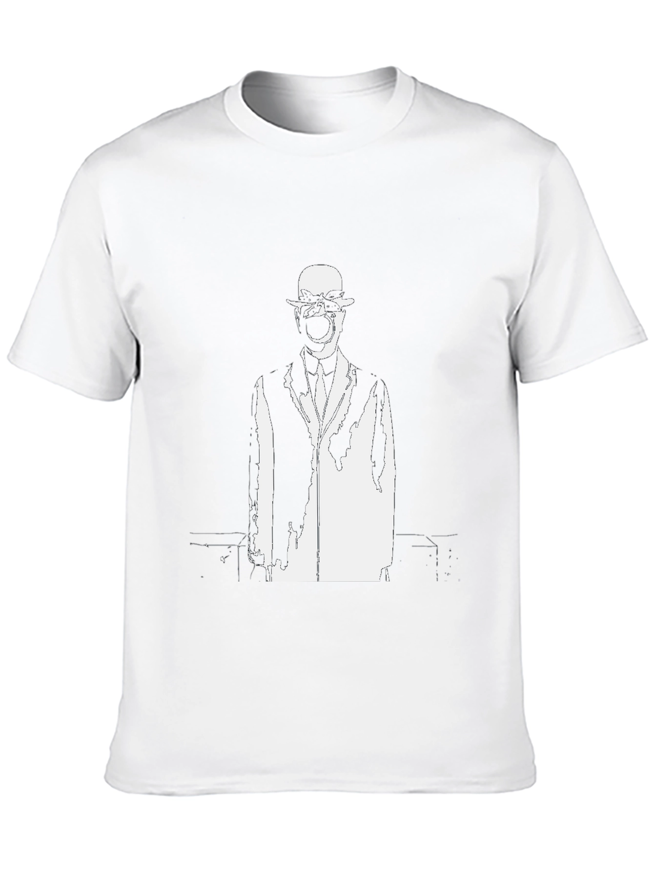 Surrealist Man Black Graphic T-Shirt