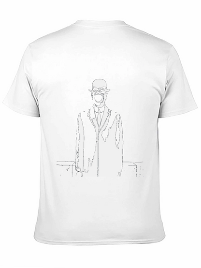 Surrealist Man Black Graphic T-Shirt