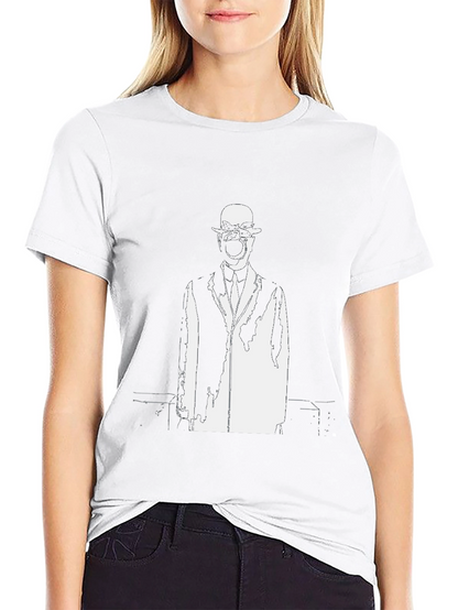 Surrealist Man Black Graphic T-Shirt