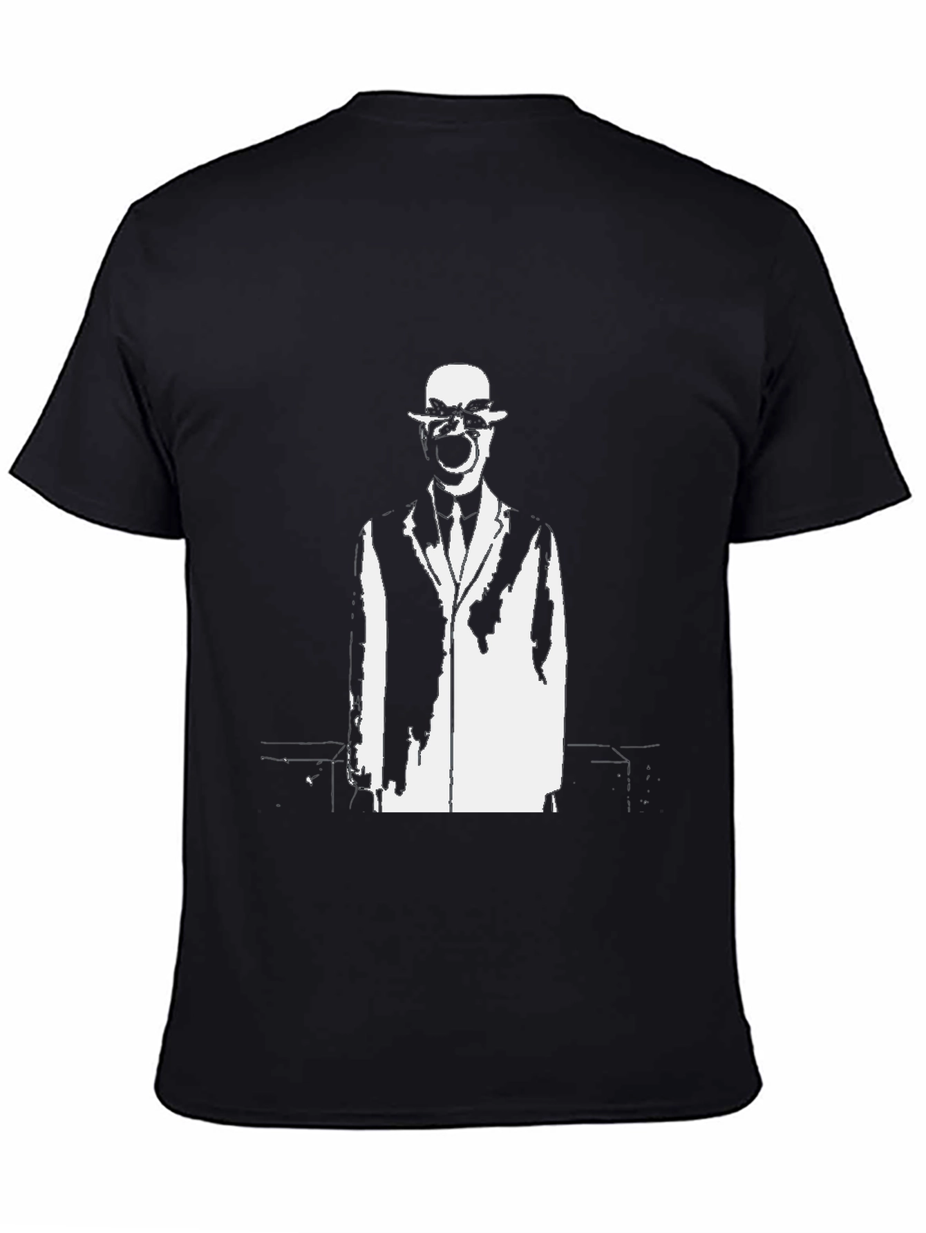Surrealist Man Black Graphic T-Shirt