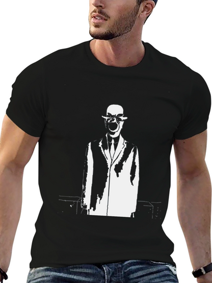 Surrealist Man Black Graphic T-Shirt