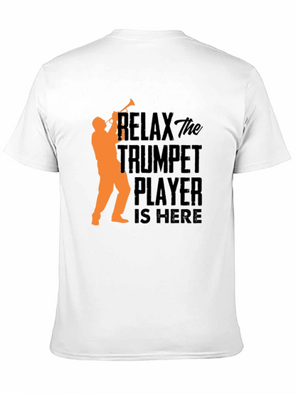 Relax Trumpet Player T-Shirt - Black