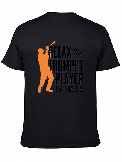 Relax Trumpet Player T-Shirt - Black