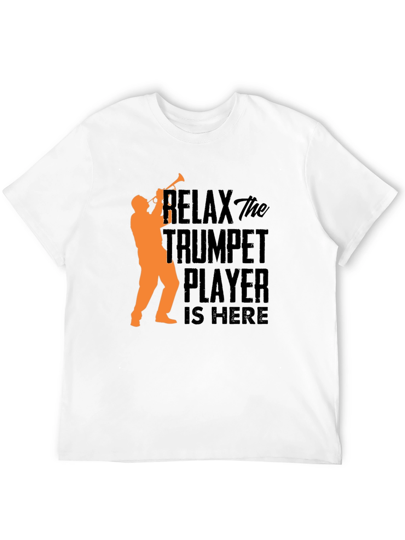 Relax Trumpet Player T-Shirt - Black