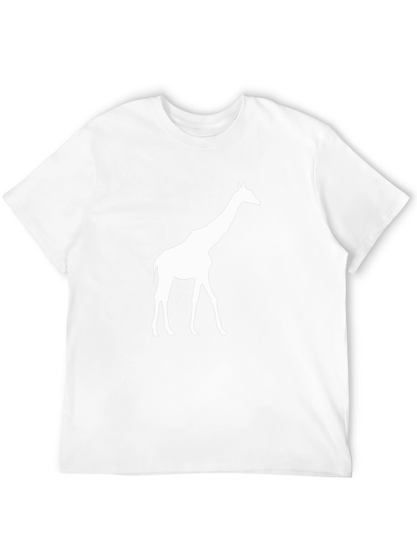 Giraffe Silhouette Black T-Shirt - Menswear