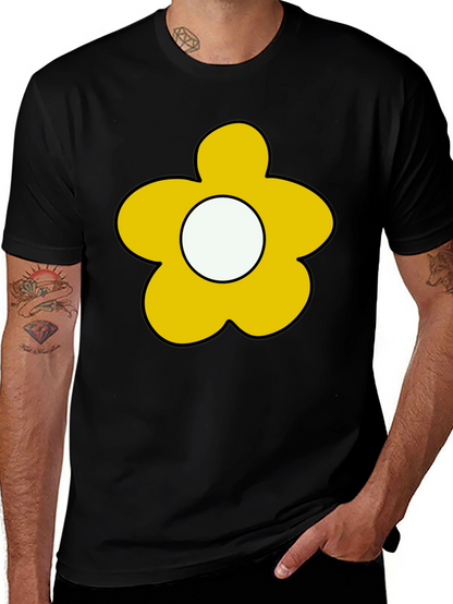 Flower Power Tee - Retro Cartoon Graphic