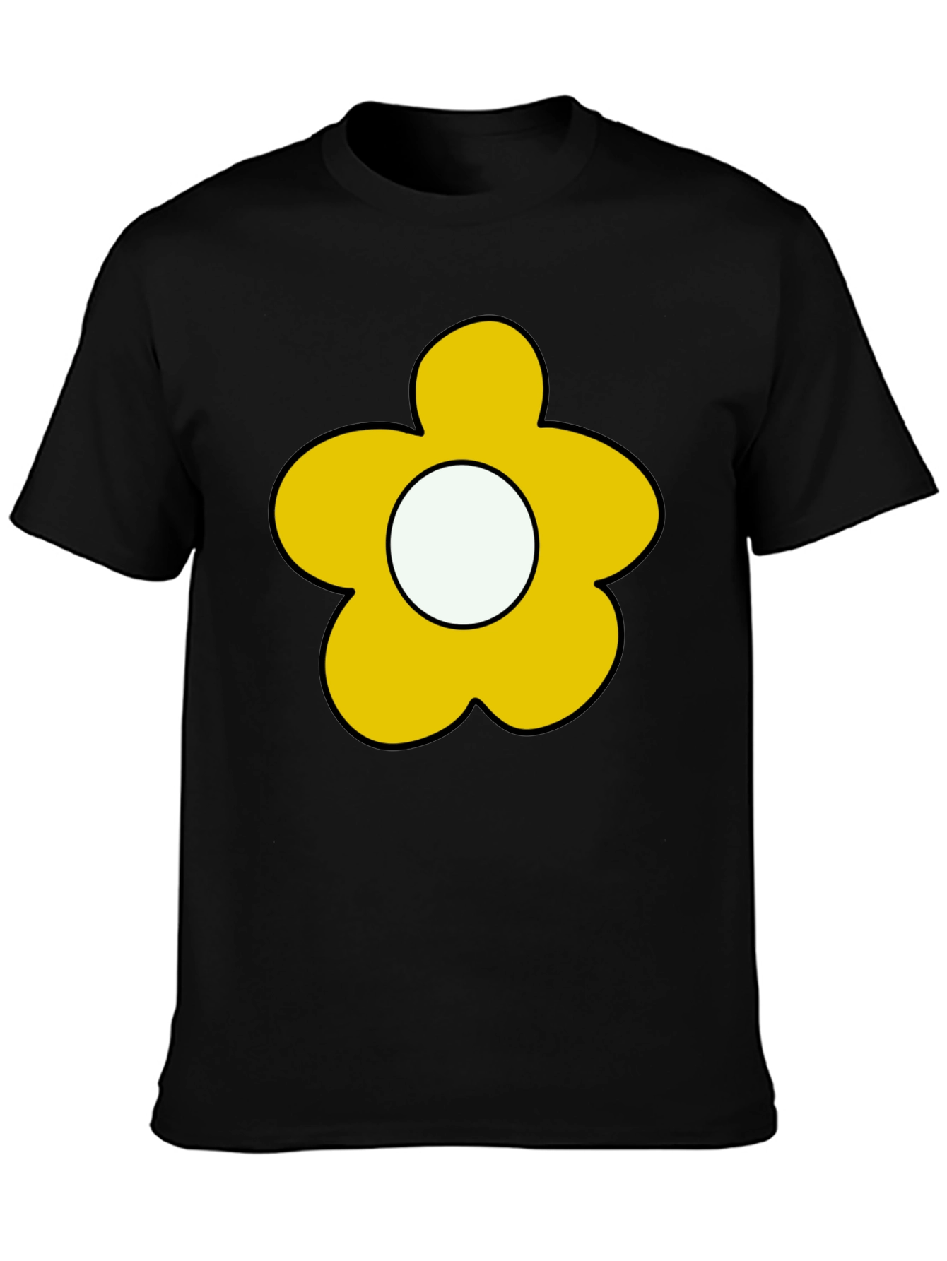 Flower Power Tee - Retro Cartoon Graphic
