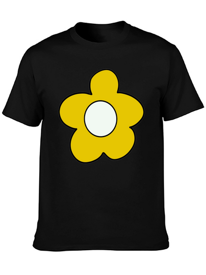Flower Power Tee - Retro Cartoon Graphic