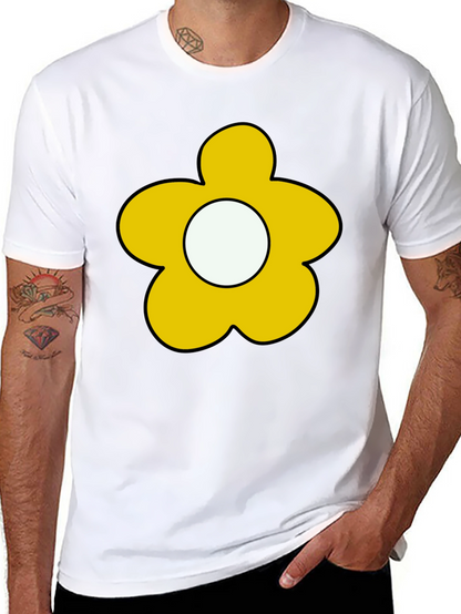 Flower Power Tee - Retro Cartoon Graphic