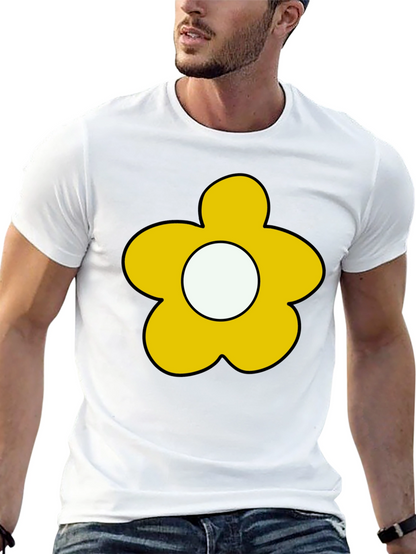 Flower Power Tee - Retro Cartoon Graphic