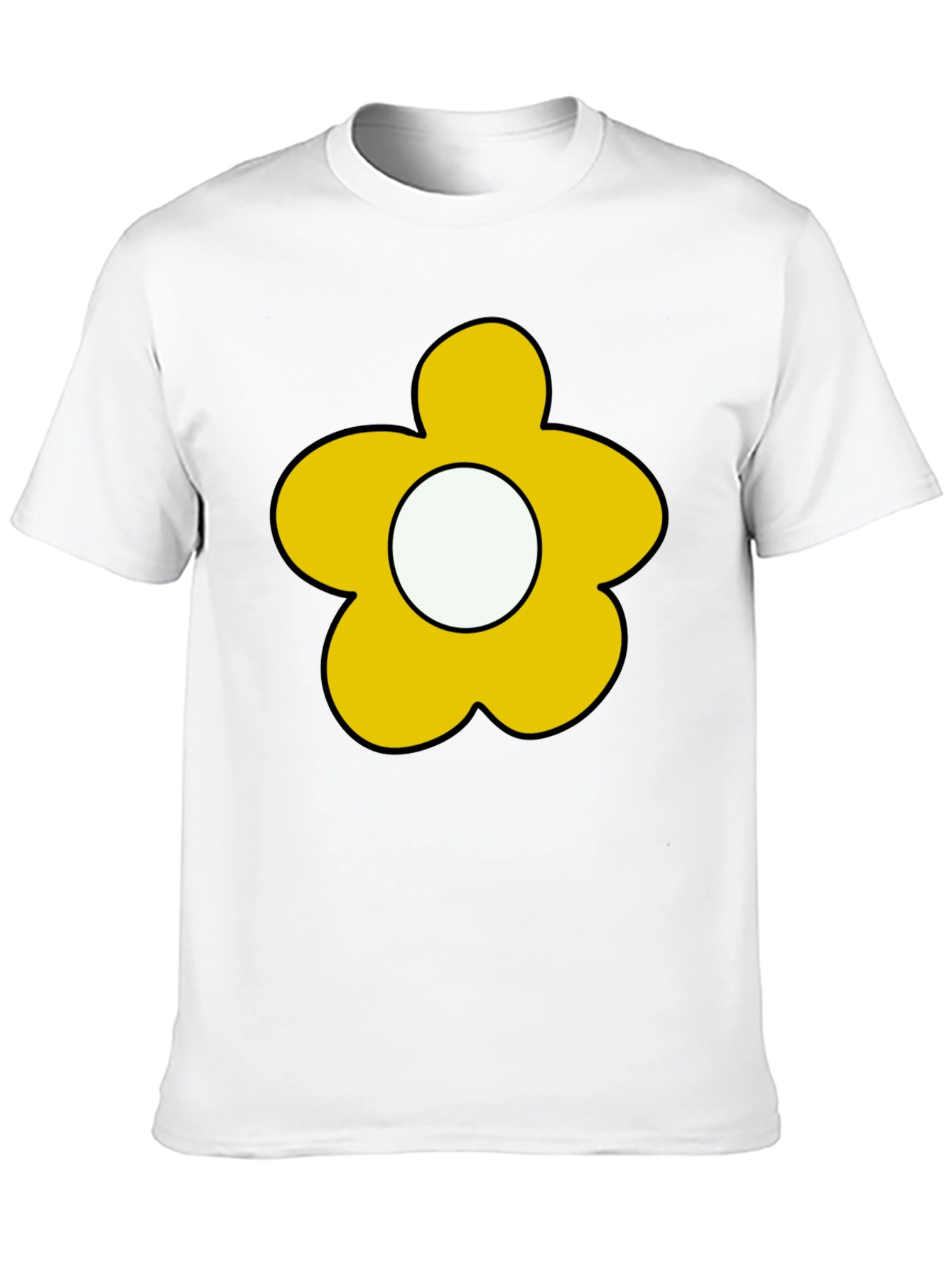 Flower Power Tee - Retro Cartoon Graphic