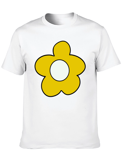 Flower Power Tee - Retro Cartoon Graphic