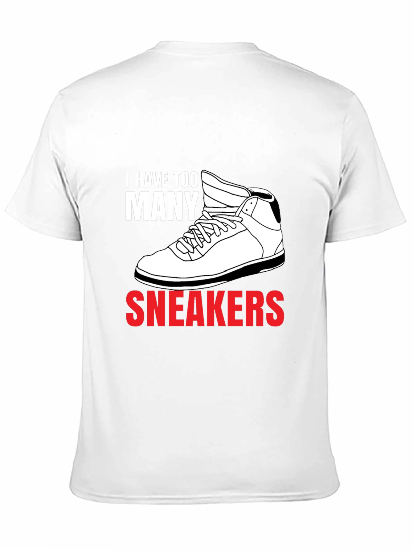 Too Many Sneakers Graphic Tee - Black Cotton