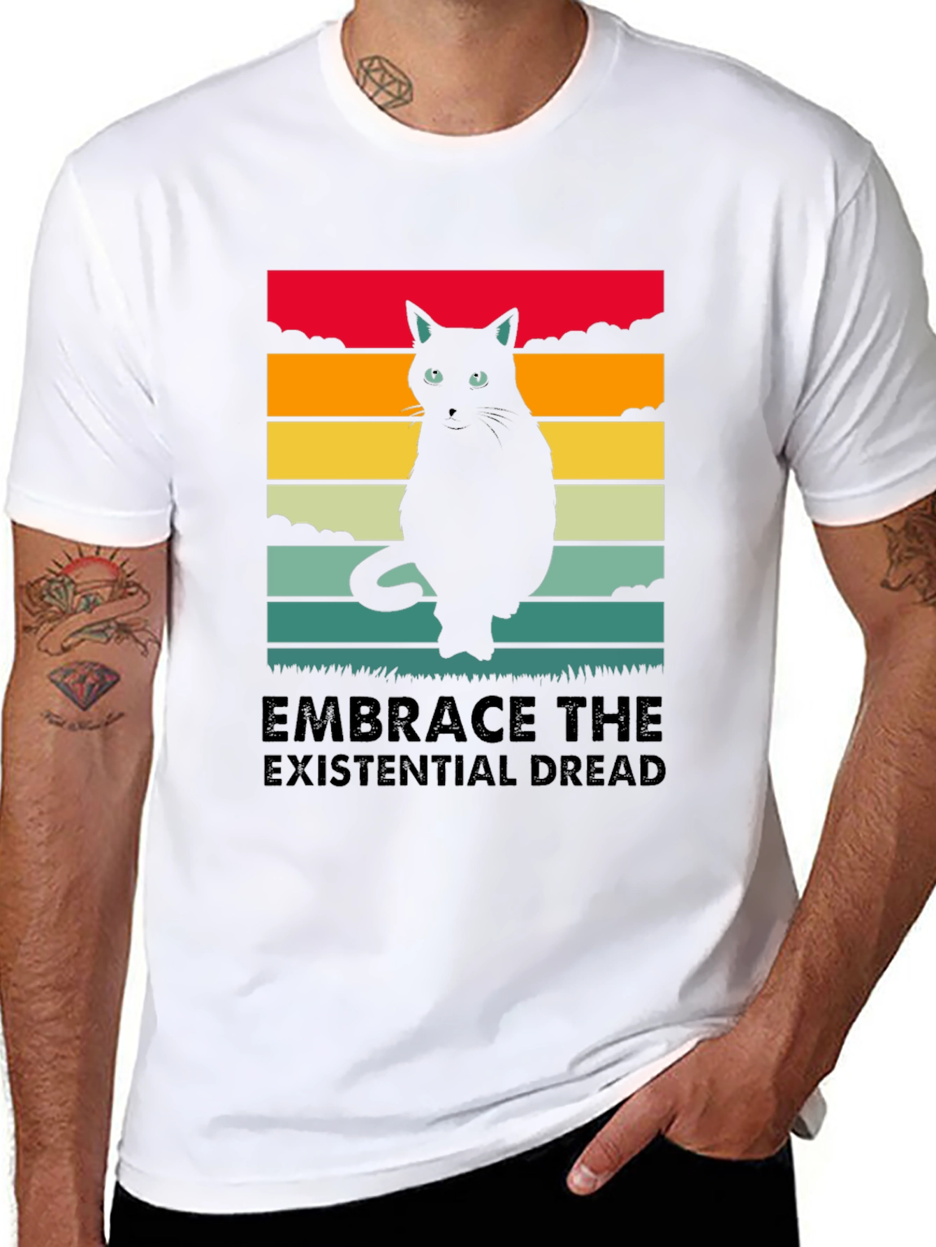 Embrace the Existential Dread Cat T-Shirt