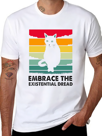 Embrace the Existential Dread Cat T-Shirt